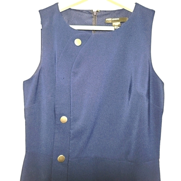 NWT MAGGY London Midi Sleeveless Dress Blue Size 2 - Picture 8 of 13